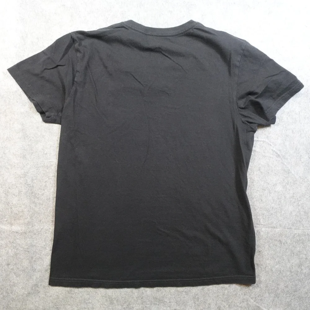 Polo Ralph Lauren Shirt Mens Medium Black Classic Fit Short Sleeve Tee VNeck‎